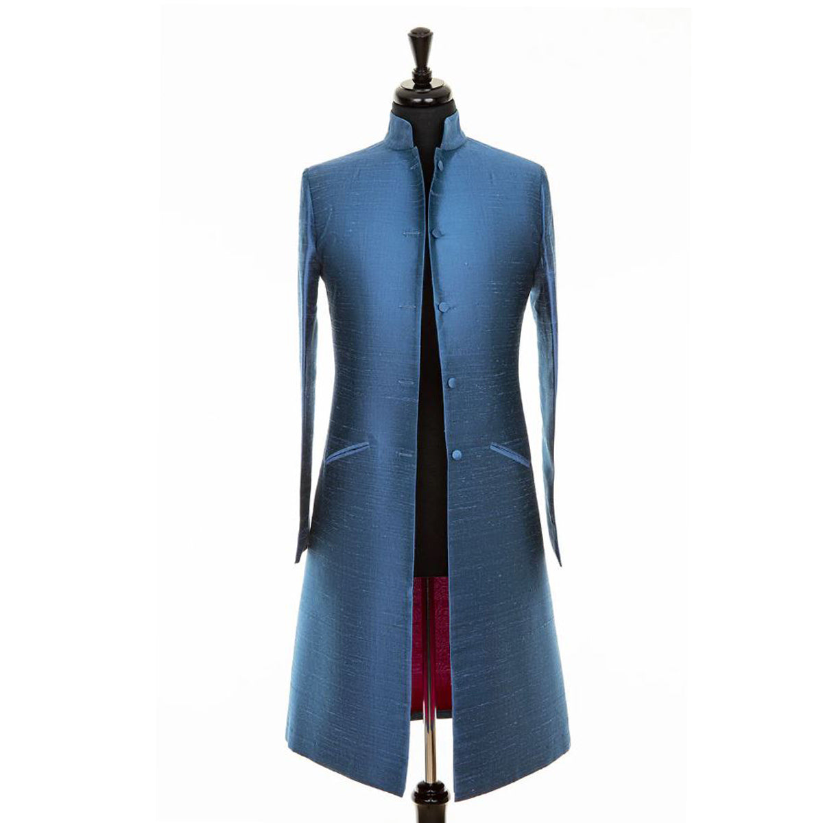 Arundel French Blue Silk Coat