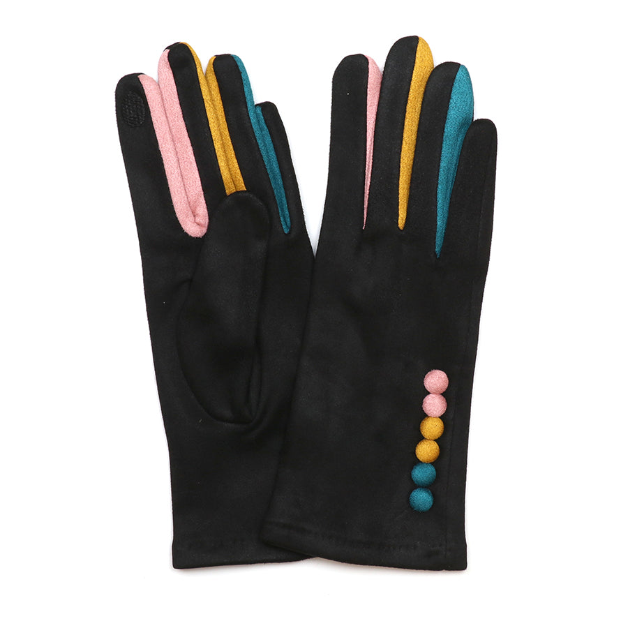 Frida Black Suede Gloves