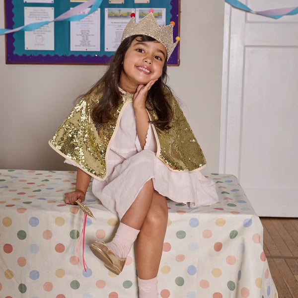 Gold Sequin Cape