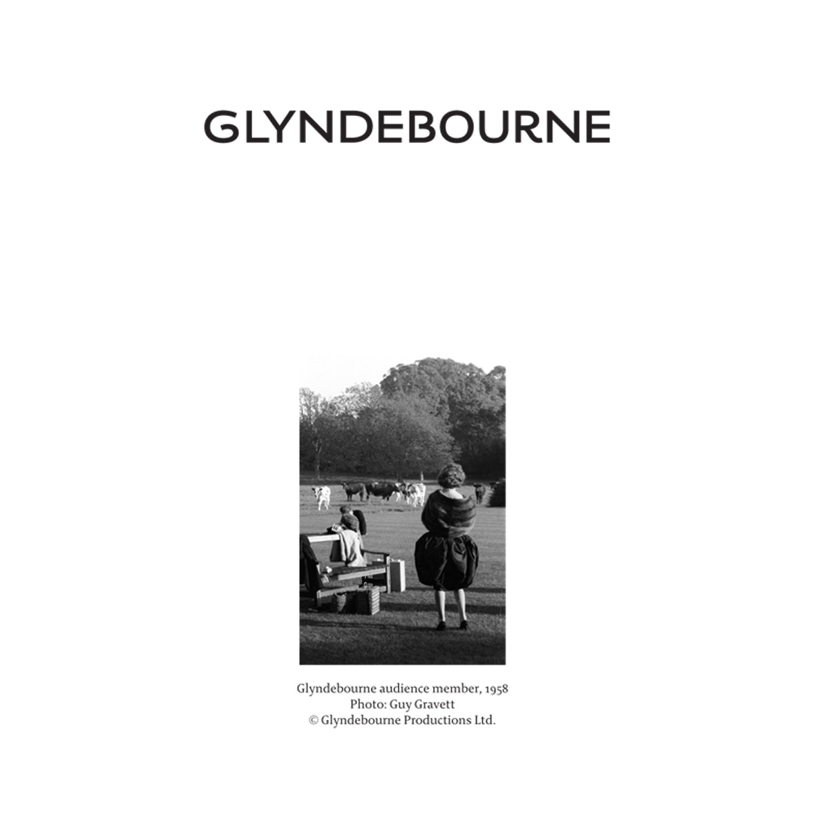 Glyndebourne Audience Members, 1958 Greetings Card Glyndebourne Shop