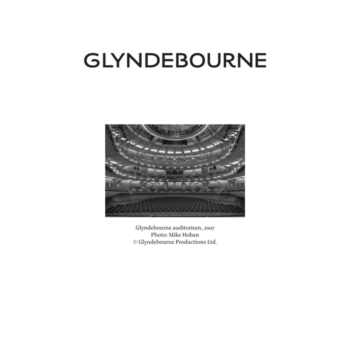 Glyndebourne Auditorium 2007 Greetings Card Glyndebourne Shop