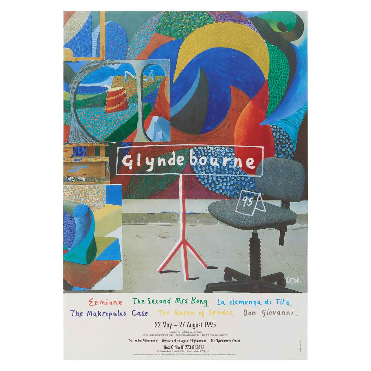 Glyndebourne Festival 1995 Poster by David Hockney Glyndebourne Shop