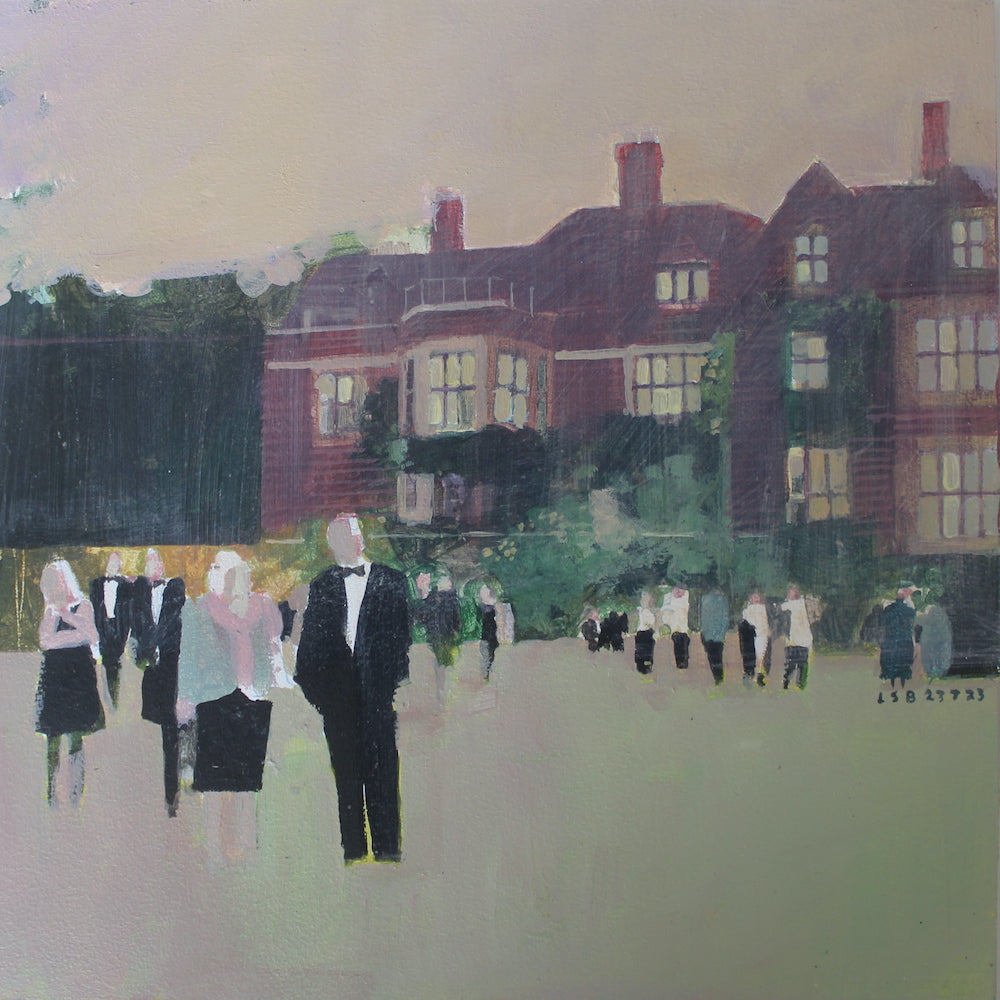 Glyndebourne House, Audience and Lawns 23.7.23 by Julian Sutherland-Beatson Glyndebourne Shop