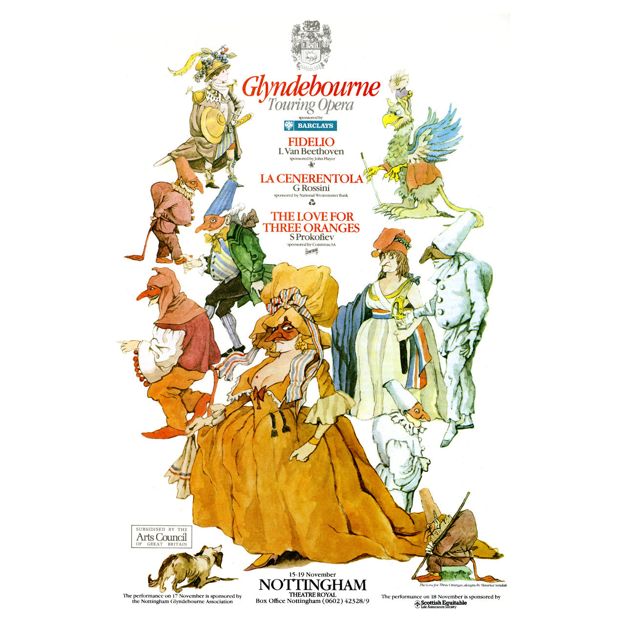 Glyndebourne Tour 1983 Poster (Multiple Locations) Glyndebourne Shop