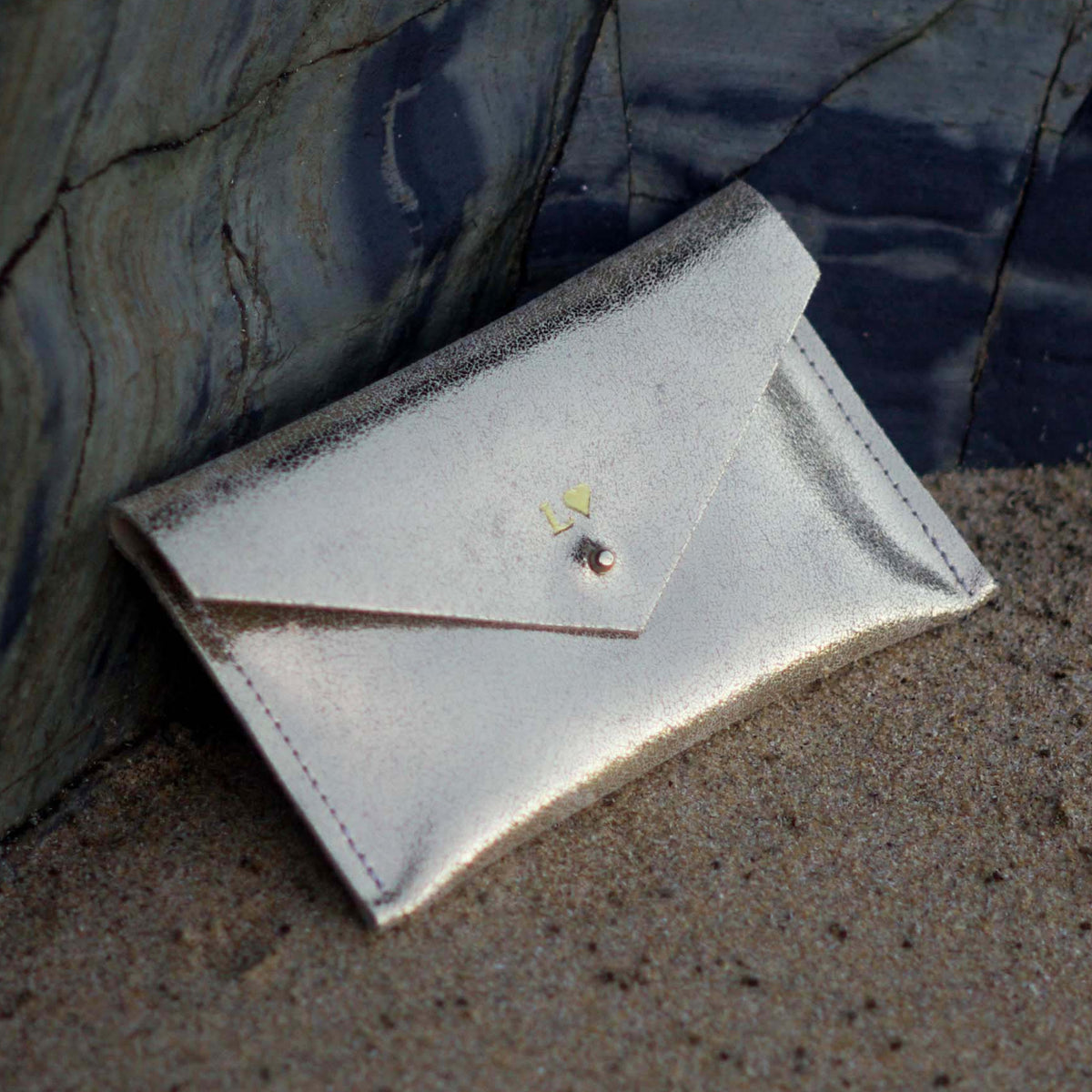 Gold Metallic Everyday Leather Purse