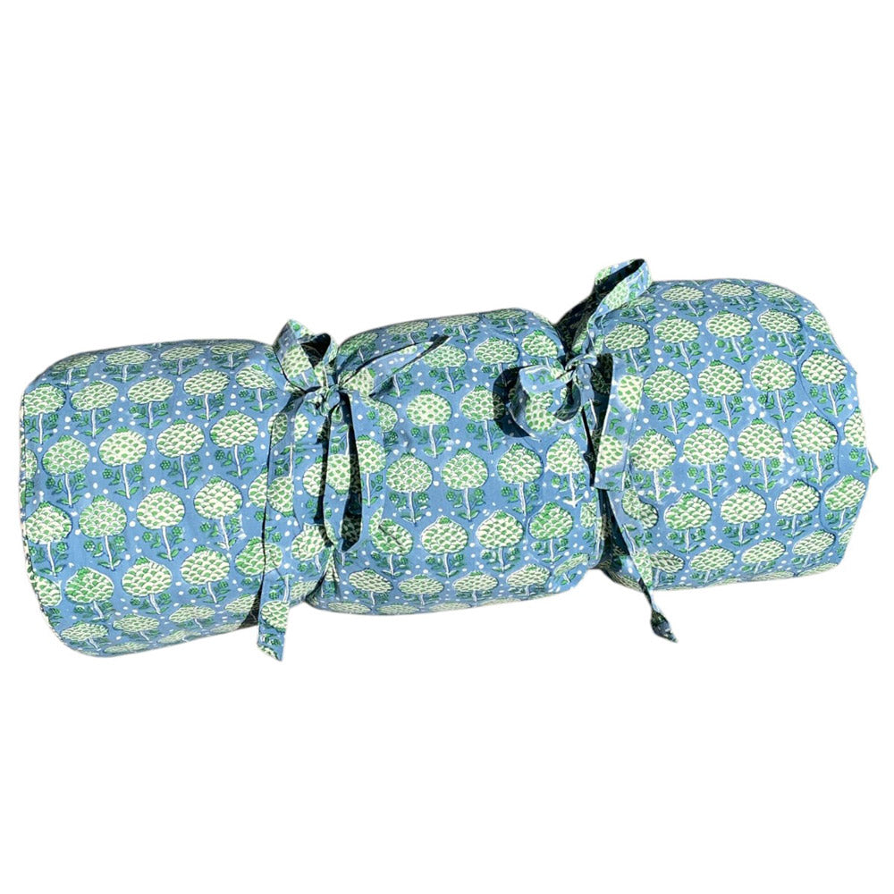 Blue & Green Large Quilted Picnic Blanket