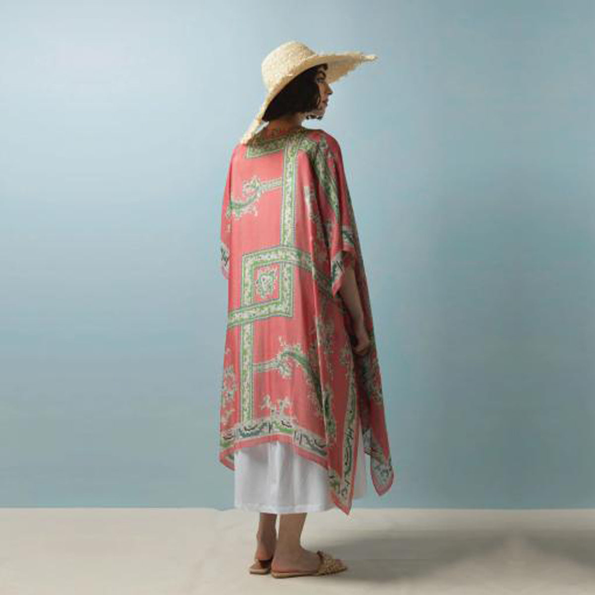 Handkerchief Pink Kimono Wrap Around