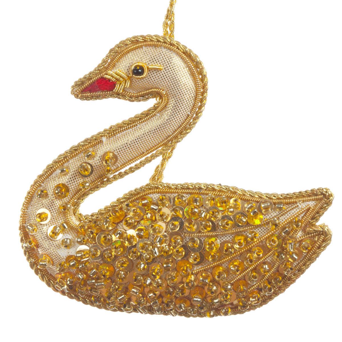 Gold Swan Hanging Decoration