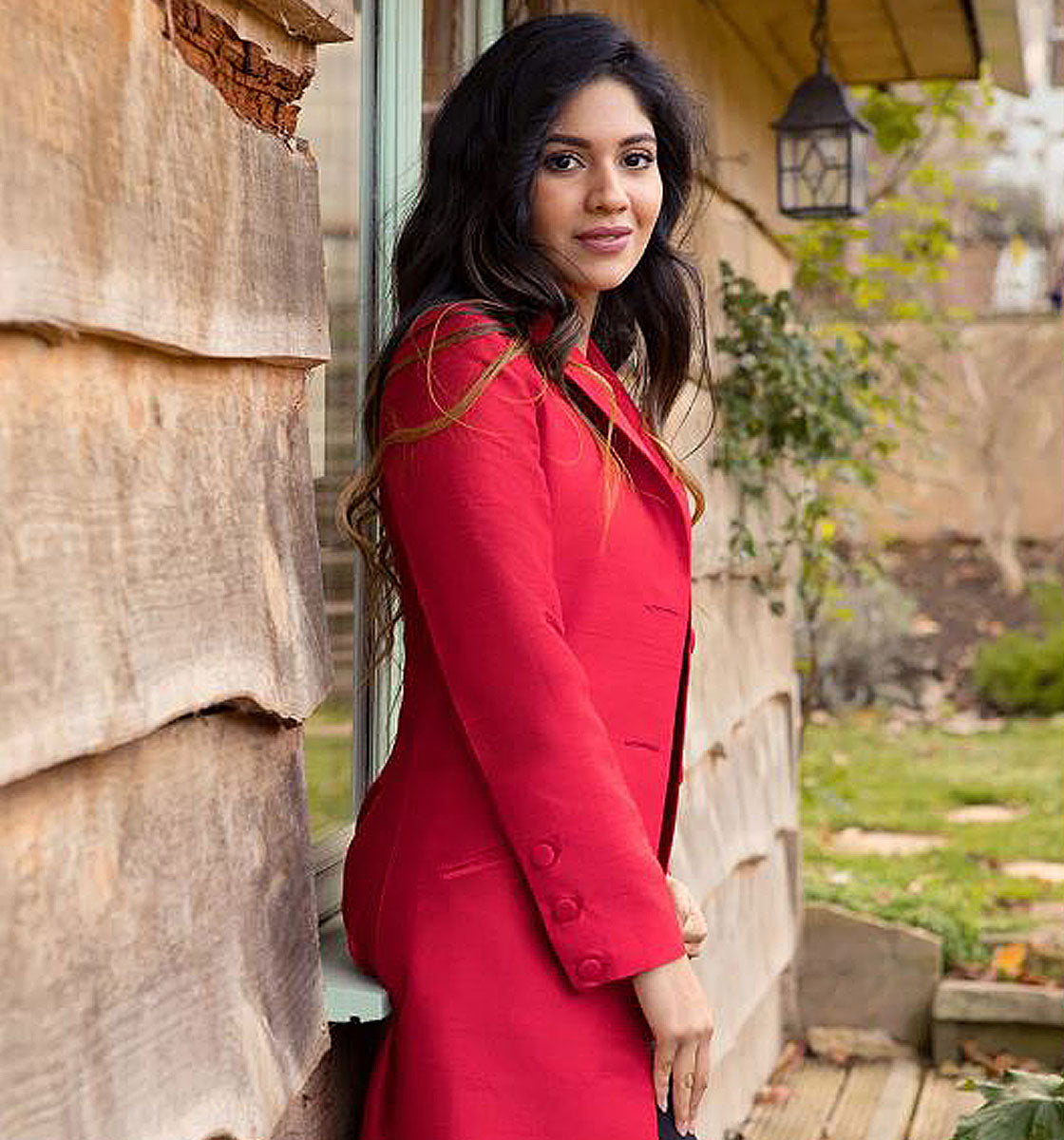 SILK RED COAT
