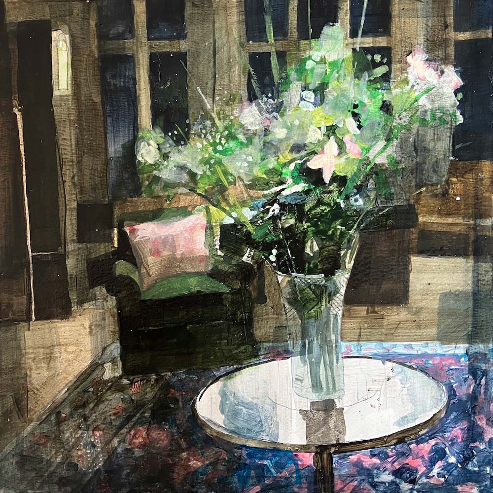 Floral vase in the Organ Room 24.05.26 By Julian Sutherland-Beatson