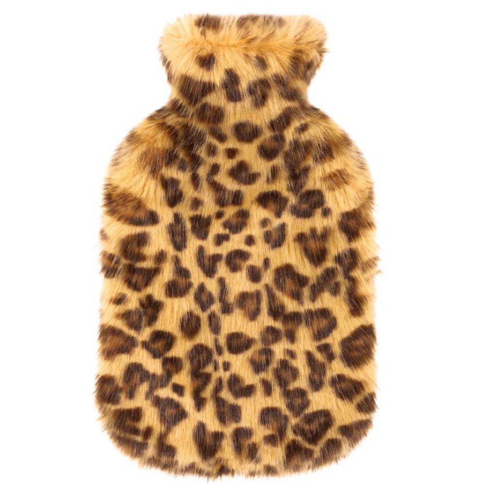 Leopard Faux Fur Hot Water Bottle