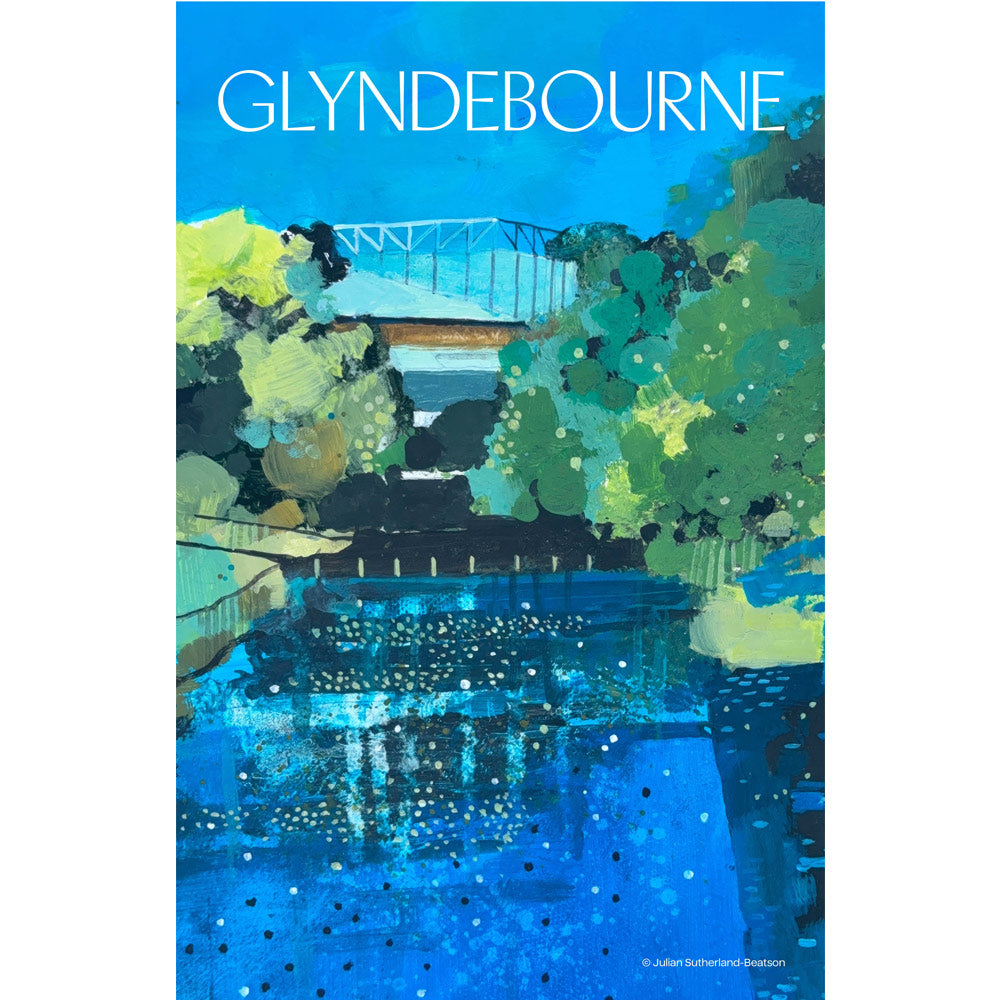 Summer at Glyndebourne Tea Towel by Julian Sutherland-Beatson