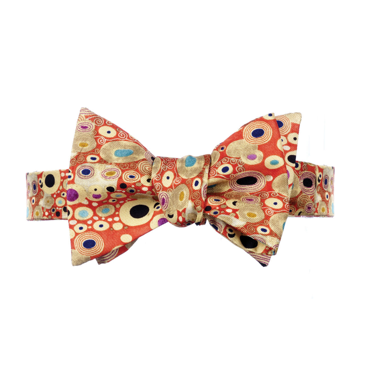 Klimt Red Self-Tie Bow Tie