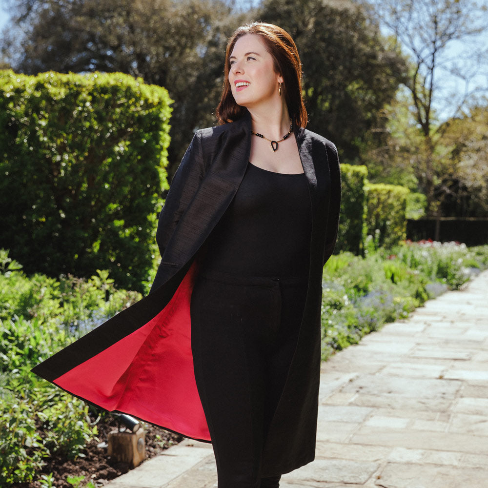 Lana Liquorice Silk Coat