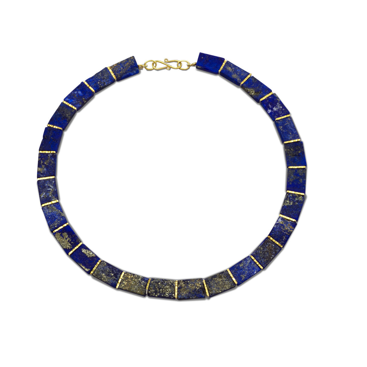Lapis Lazuli Vermeil Collar Necklace 