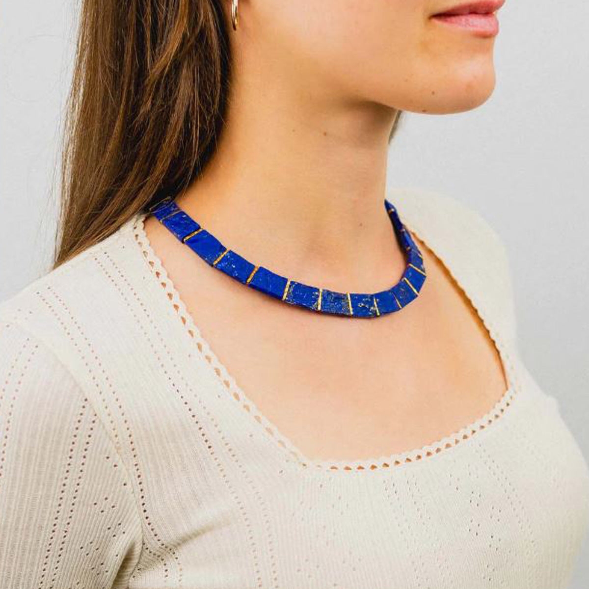 Lapis Lazuli Collar Necklace