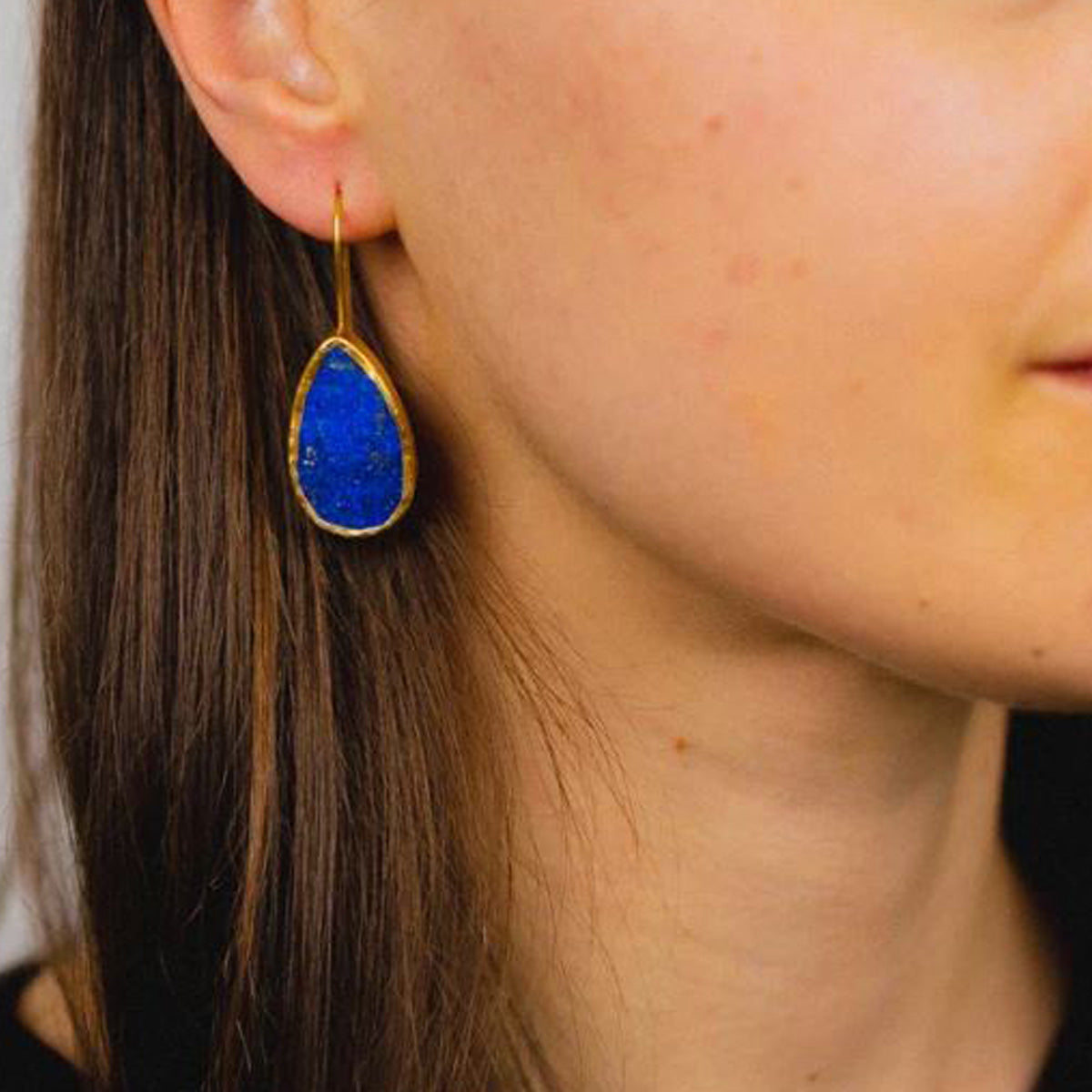 Lapis Lazuli  Teardrop Earrings