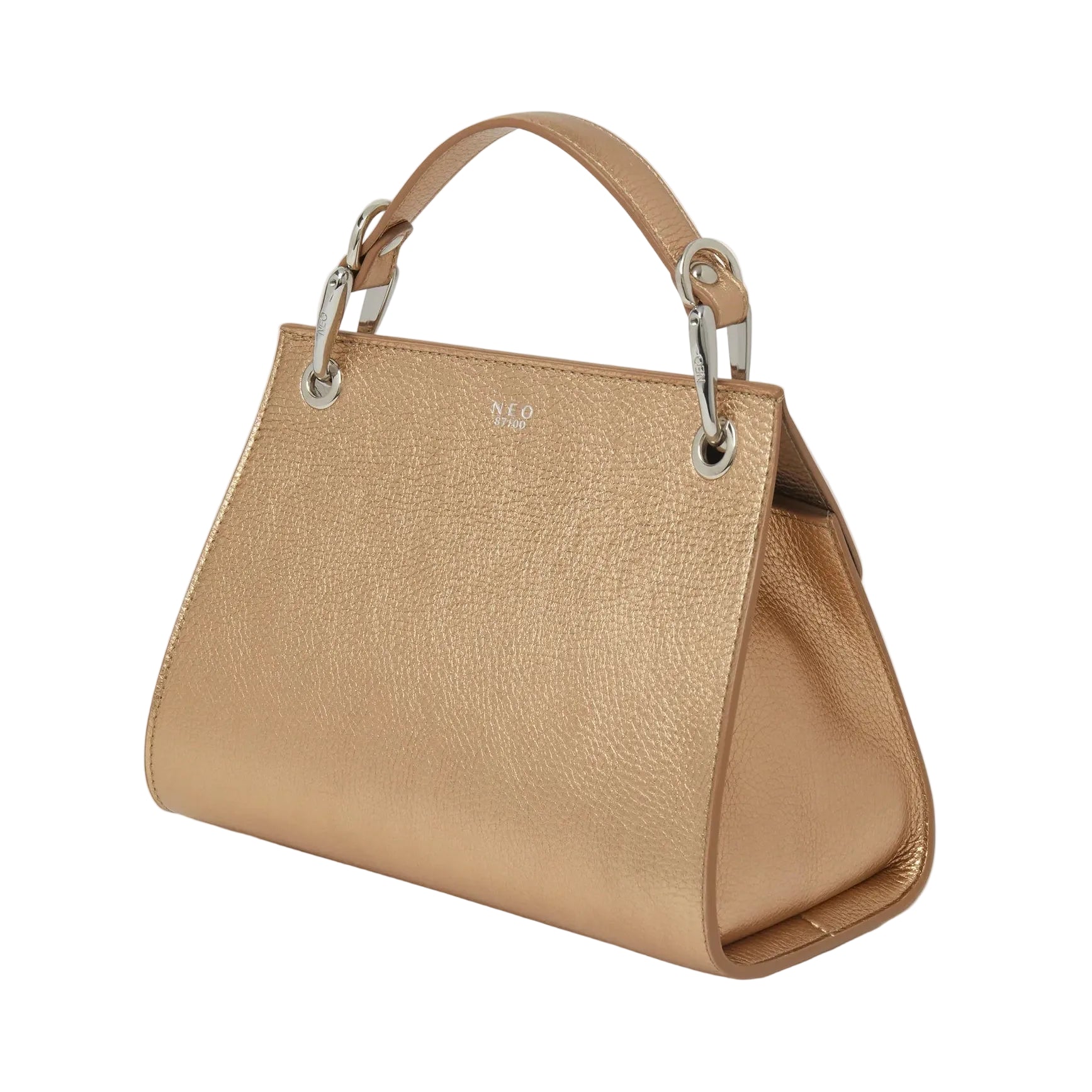 Luxury gold leather bag