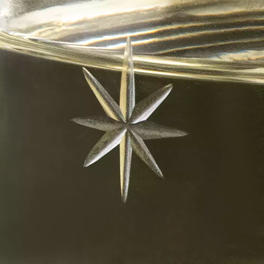 Etched Stars Wine Glass