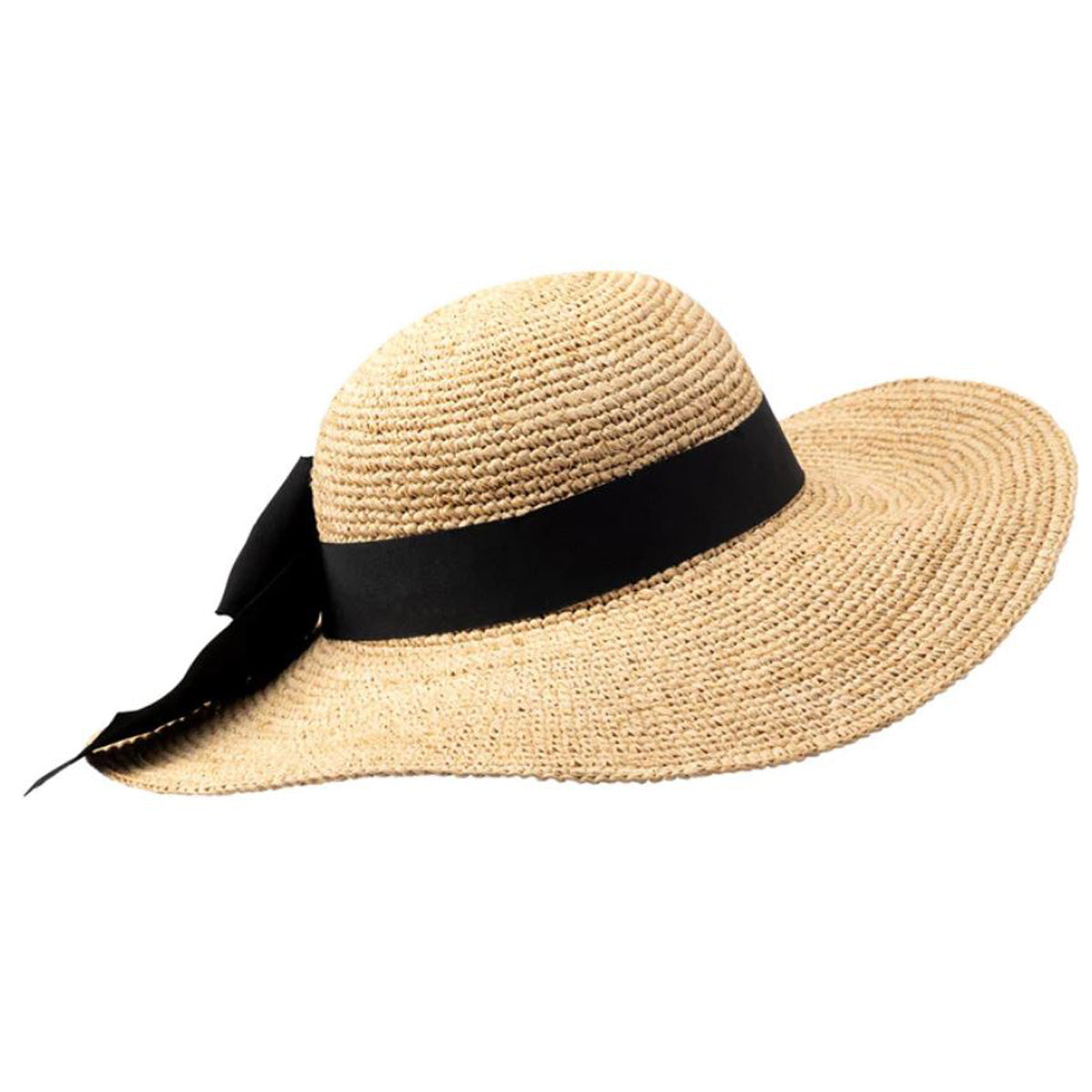 Mandy Wide Brim Hat With Bow
