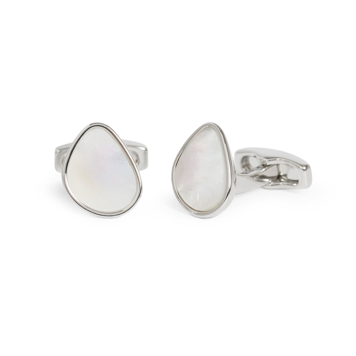 Organic Pebble Mother of Pearl Cufflink