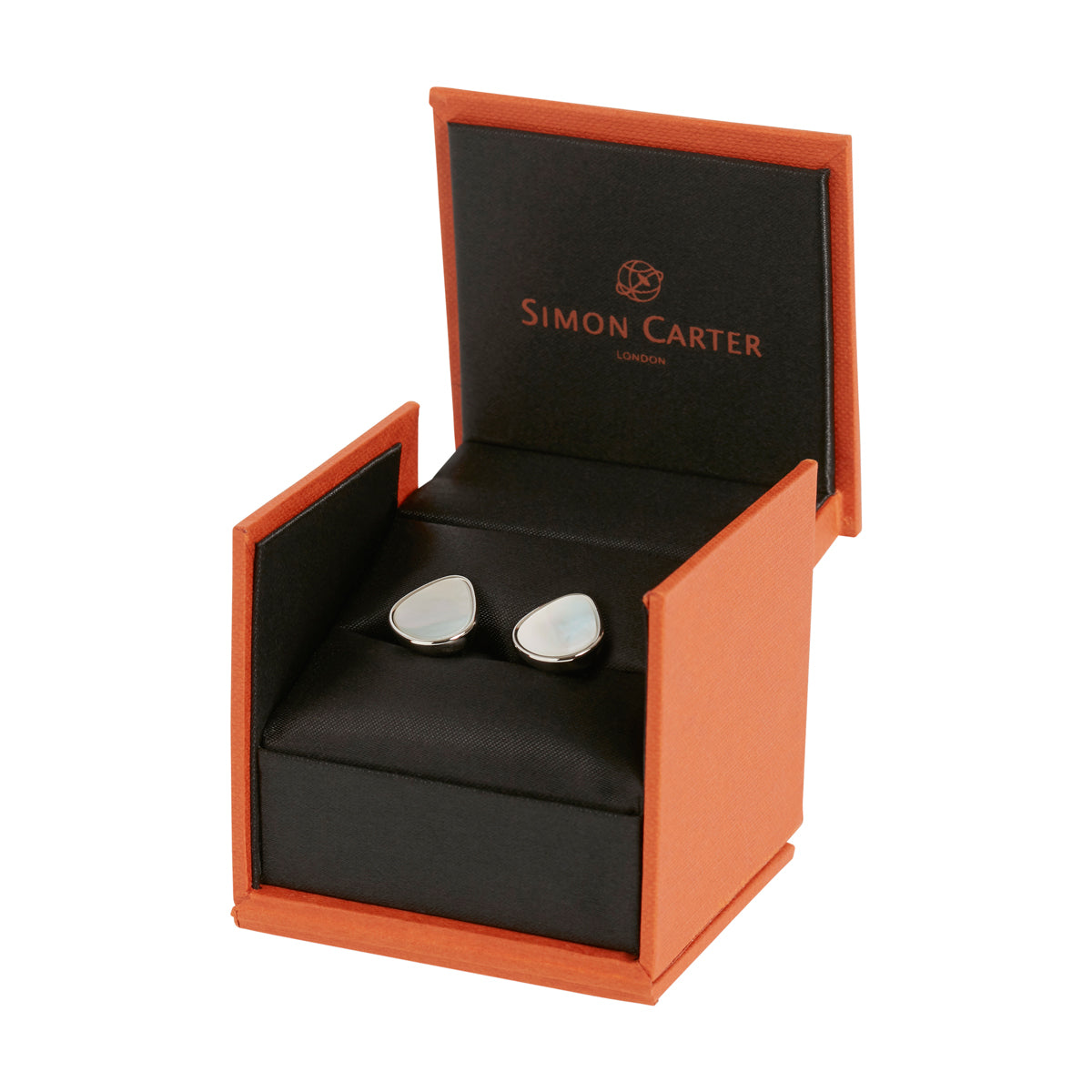 Organic Pebble Mother of Pearl Cufflink