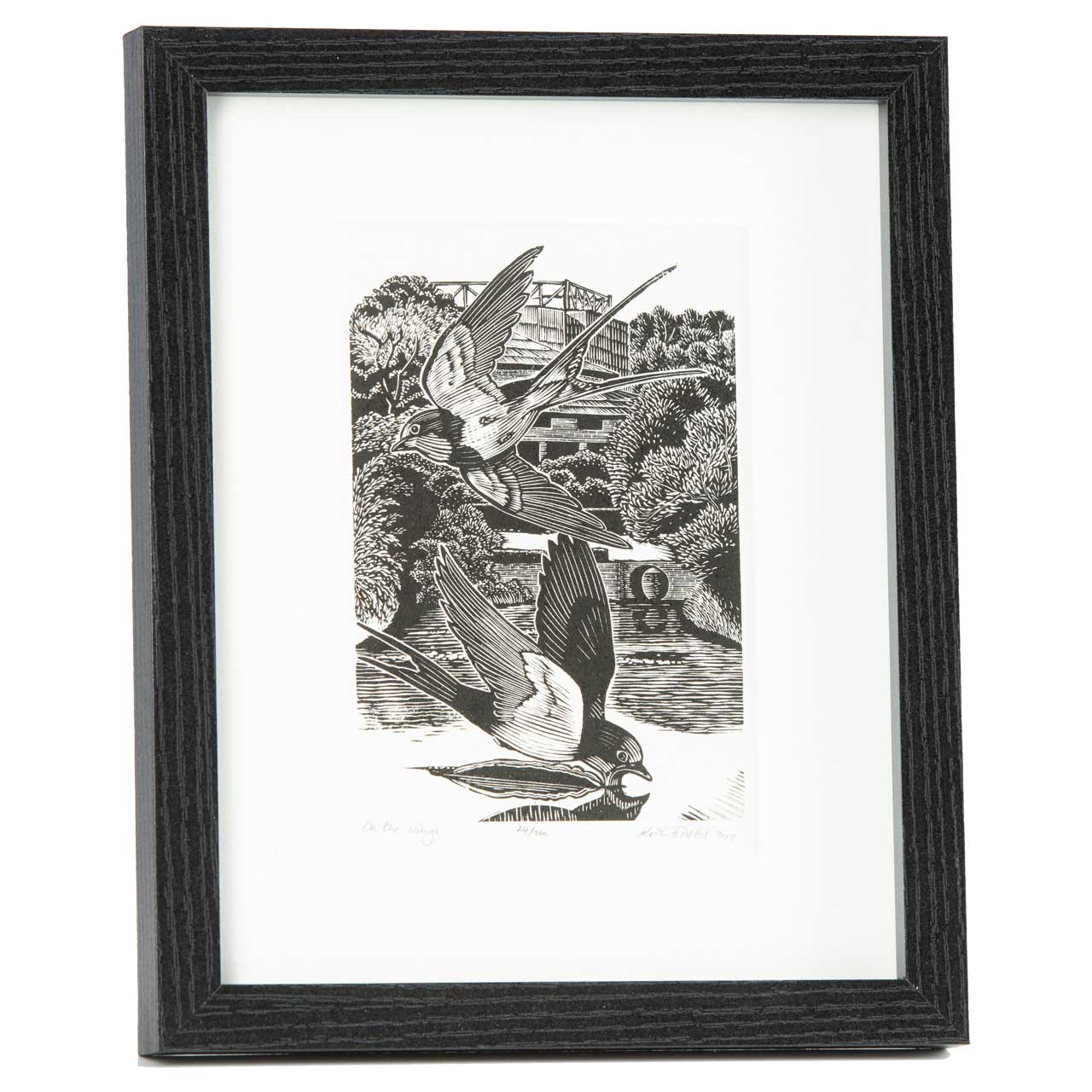 'On The Wings' Limited Edition Framed Wood Engraved Print by Keith A Pettit Glyndebourne Shop