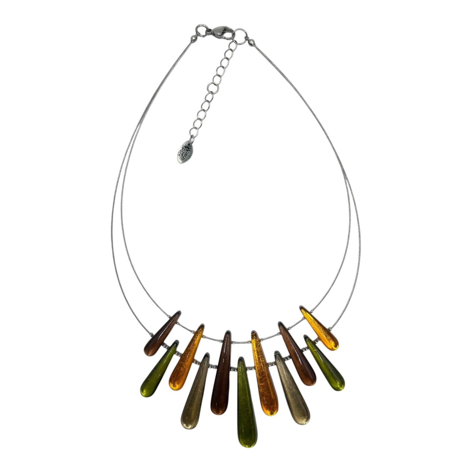 Pistachio Teardrop Necklace