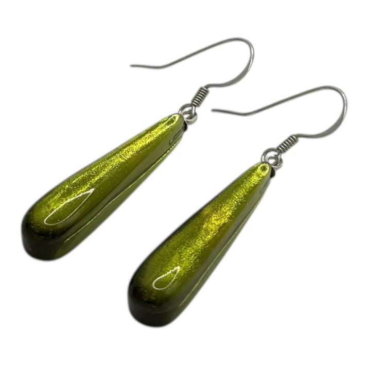 Pistachio Teardrop Earrings