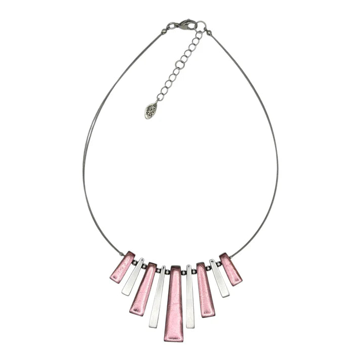 Rose Pinstripe Necklace