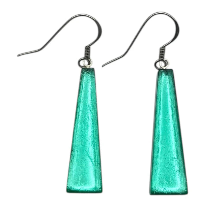 Mint Pinstripe Earrings