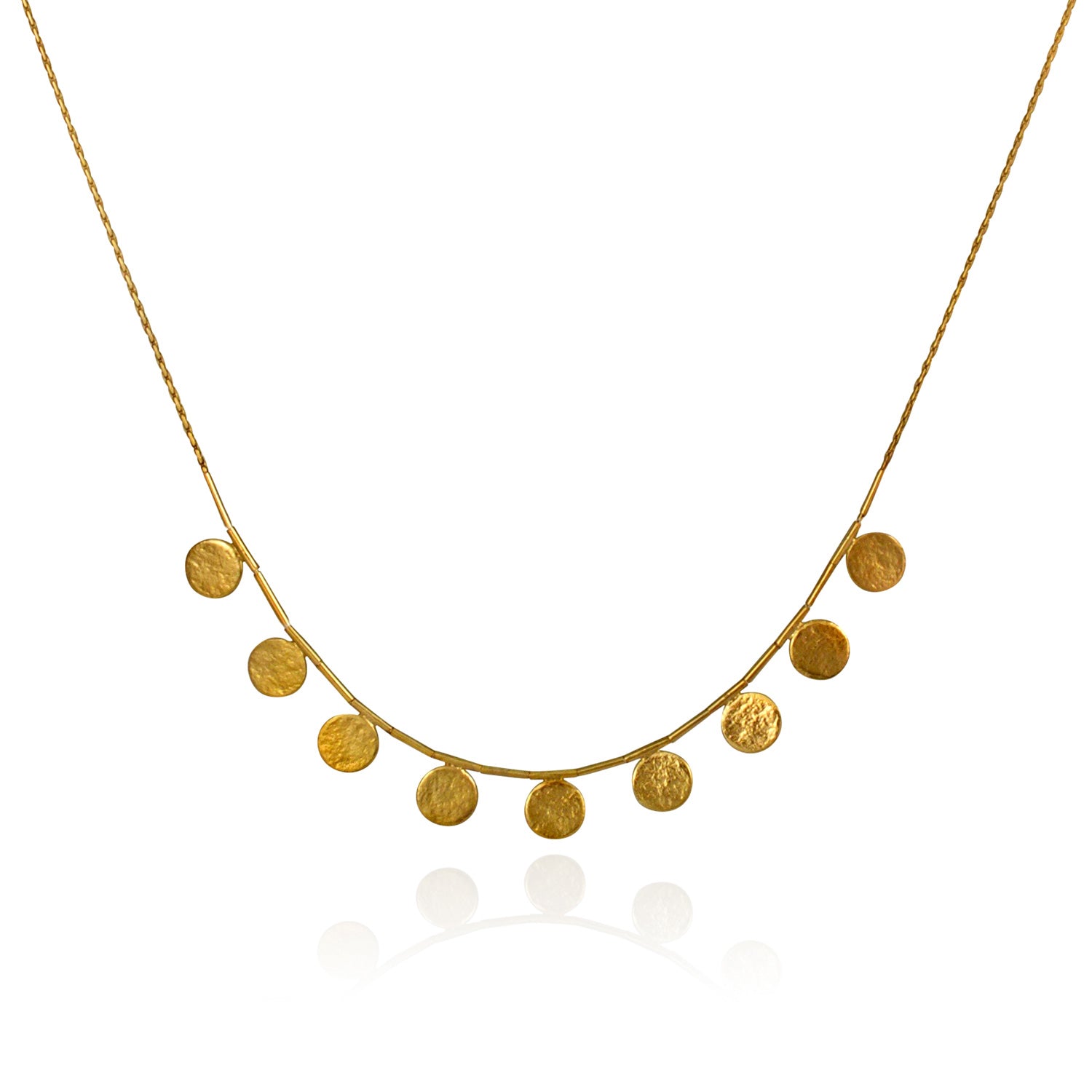 Paillette Gold Short Necklace