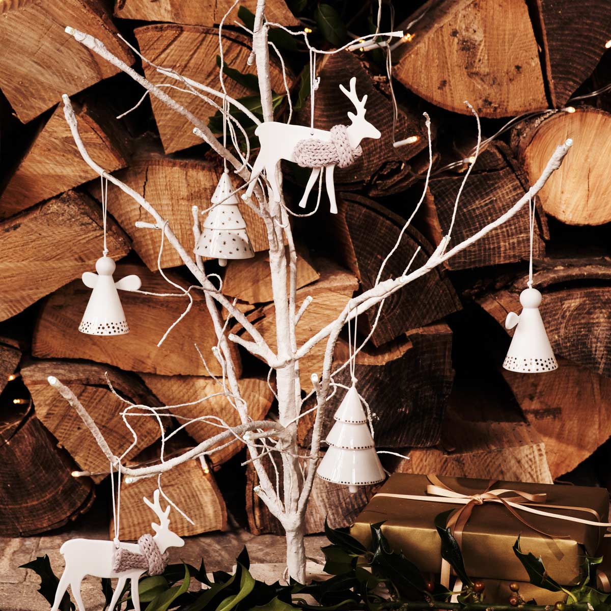 White Porcelain Christmas Decoration
