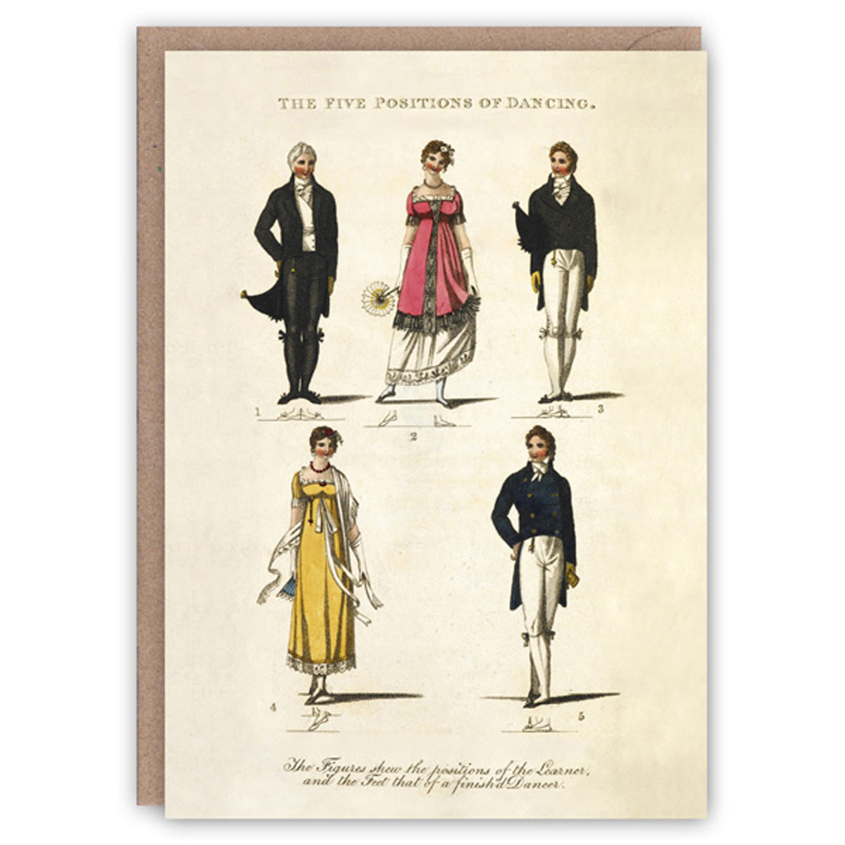 Positions of Dancing Greetings Card Glyndebourne Shop