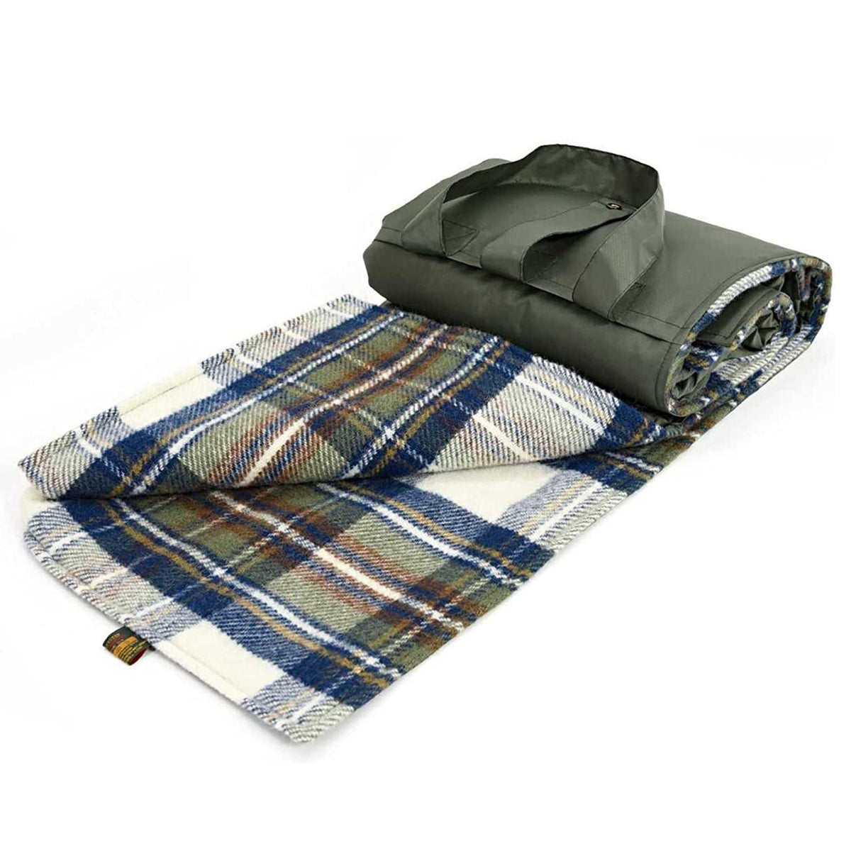 Muted Blue Dress Stewart Pure New Wool Picnic Rug