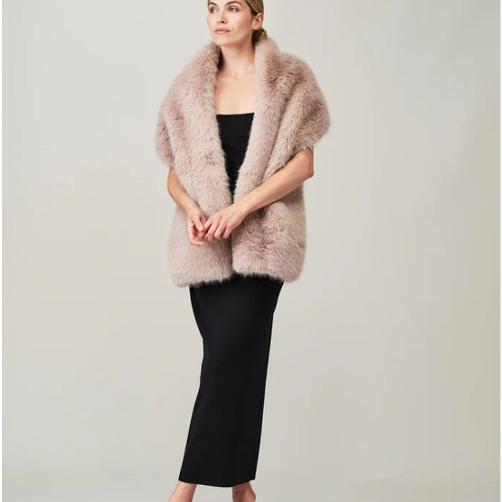Quartz Faux Fur Stole
