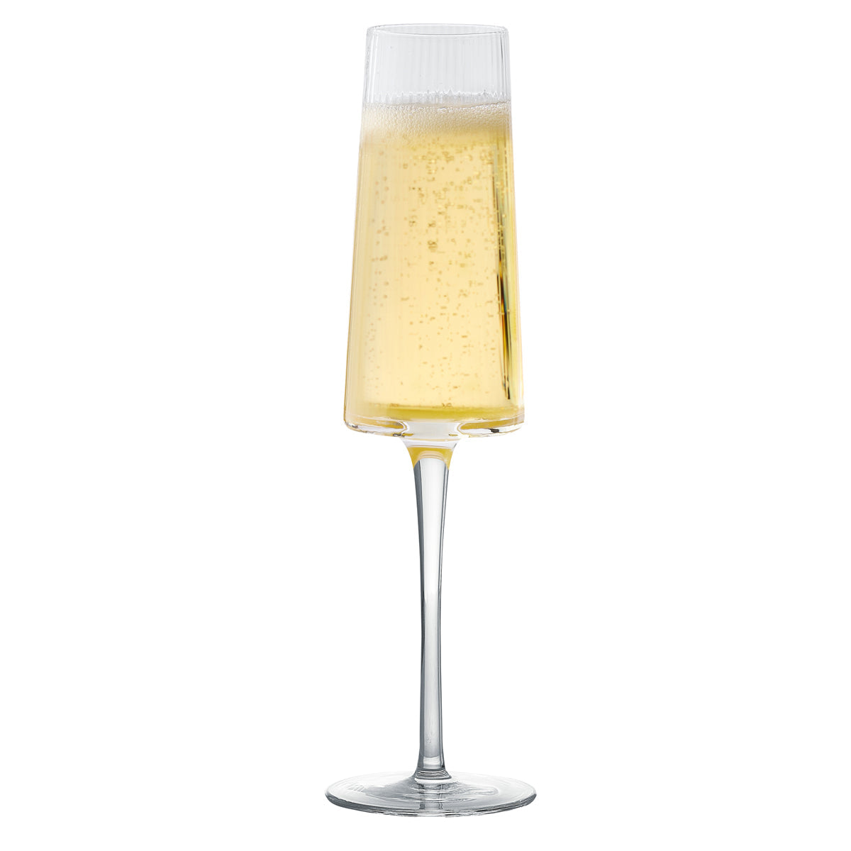 Ribbed Glass Champagne Flutes Glyndebourne Shop