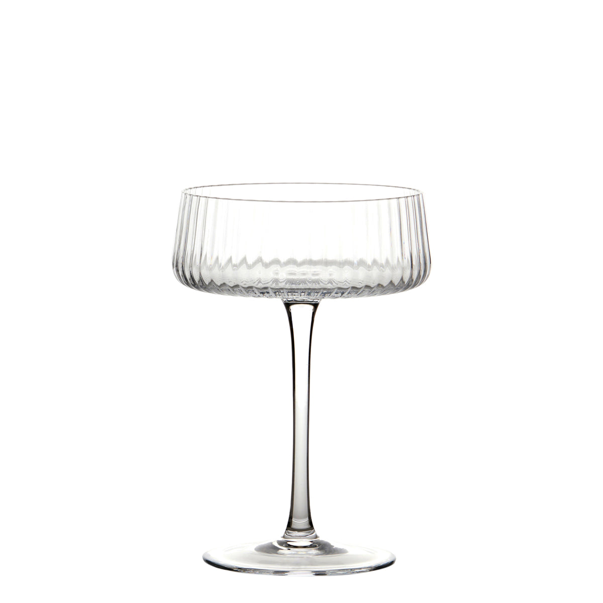 Ribbed Glass Champagne Saucer Glyndebourne Shop