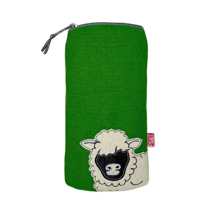 Green Sheep Cotton Glasses case