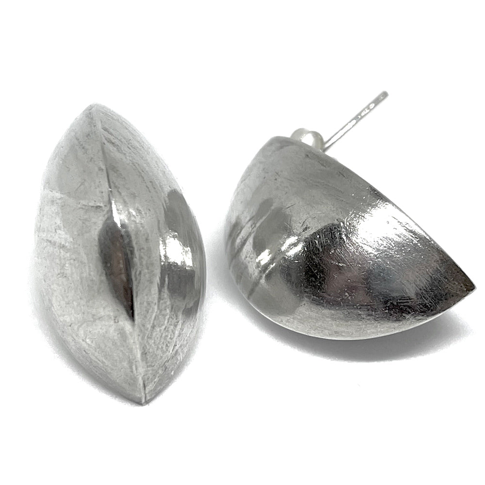 Silver Dome Earrings