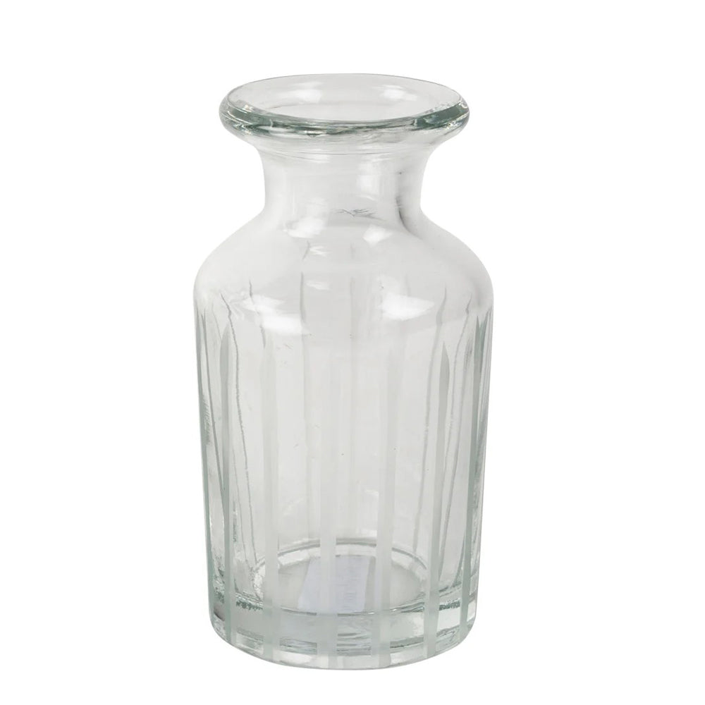 Vintage Style Striped Bud Vase