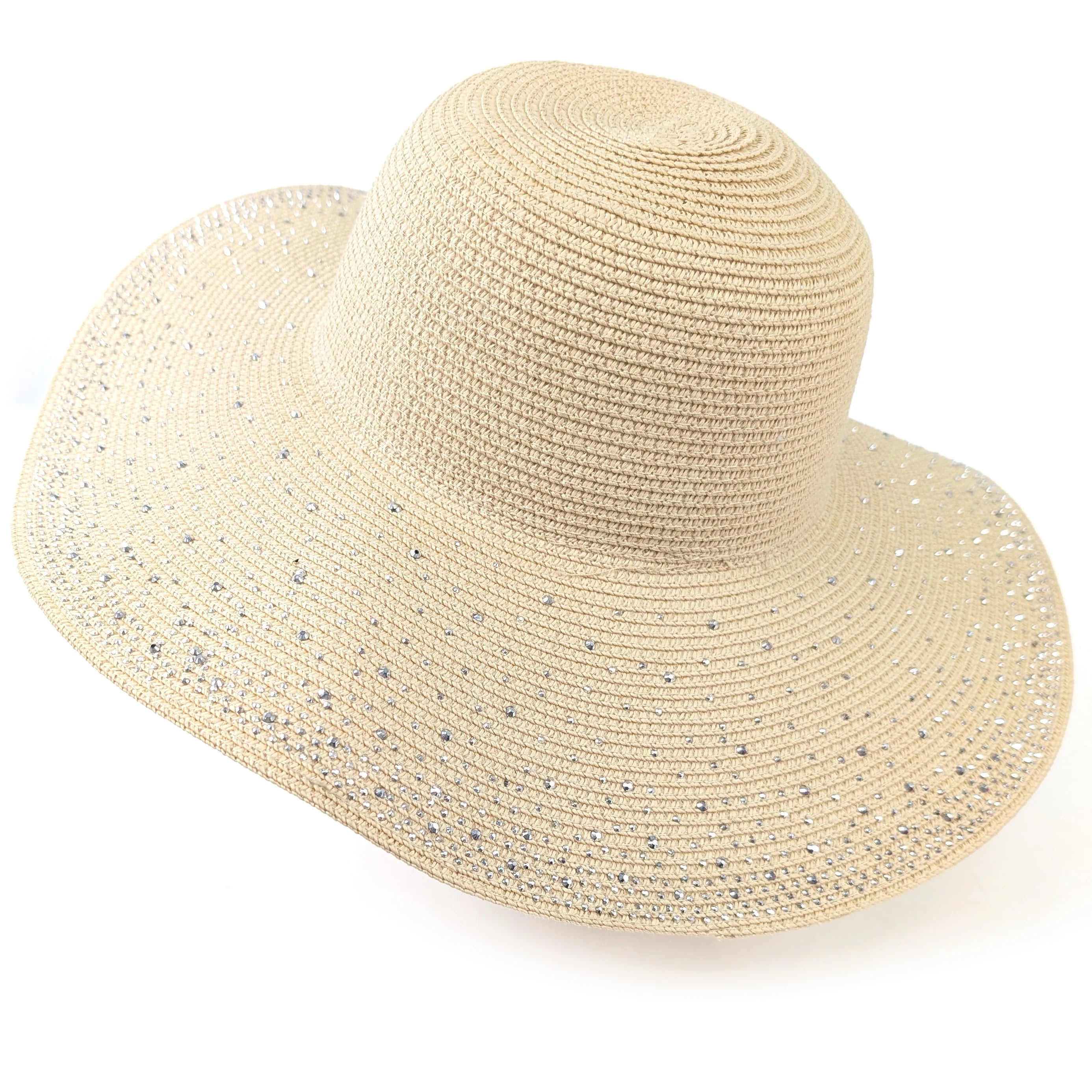 Diamante Wide Brim Hat