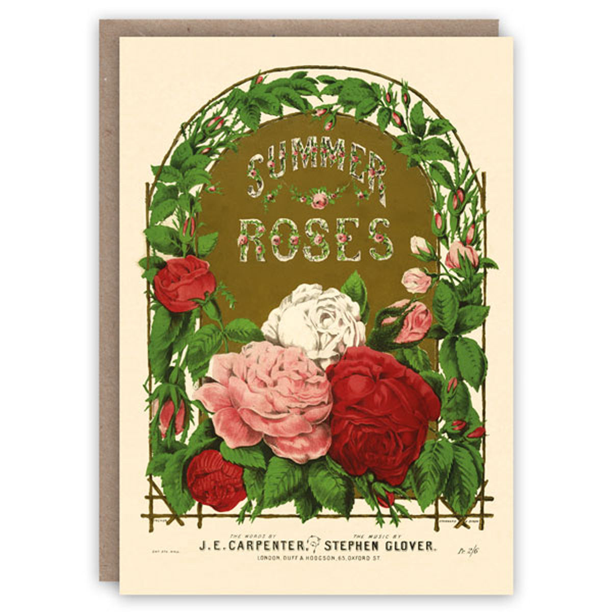 Summer Roses Greetings Card Glyndebourne Shop