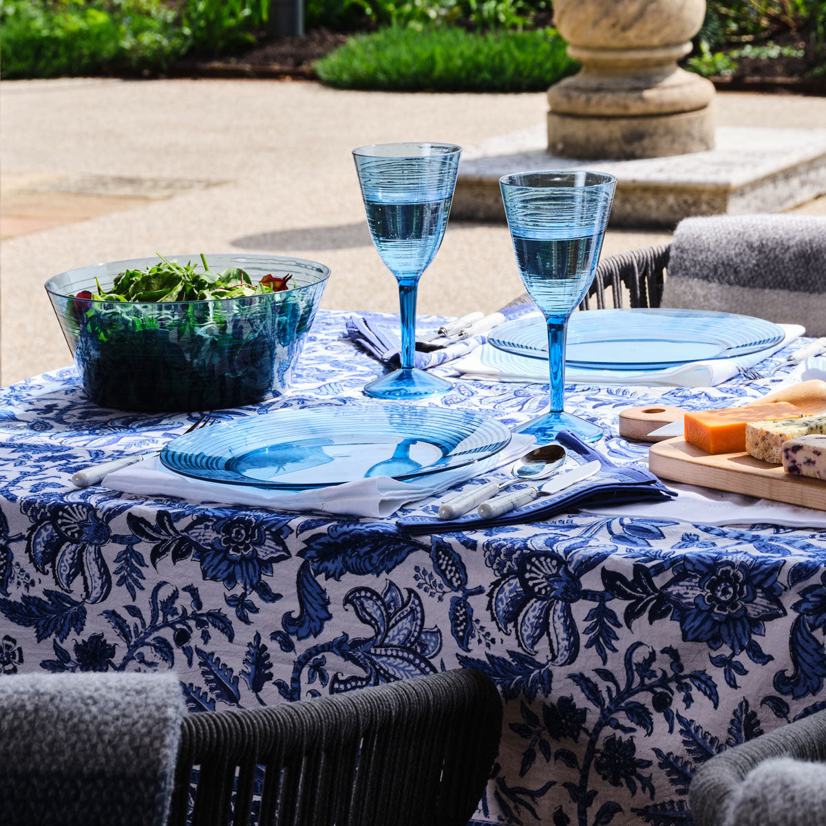 Sussex Skies Blue Picnic Wine Glass Glyndebourne Shop