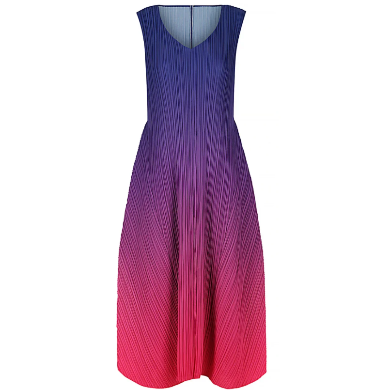 Sweet Pea Plain Pleated Dress