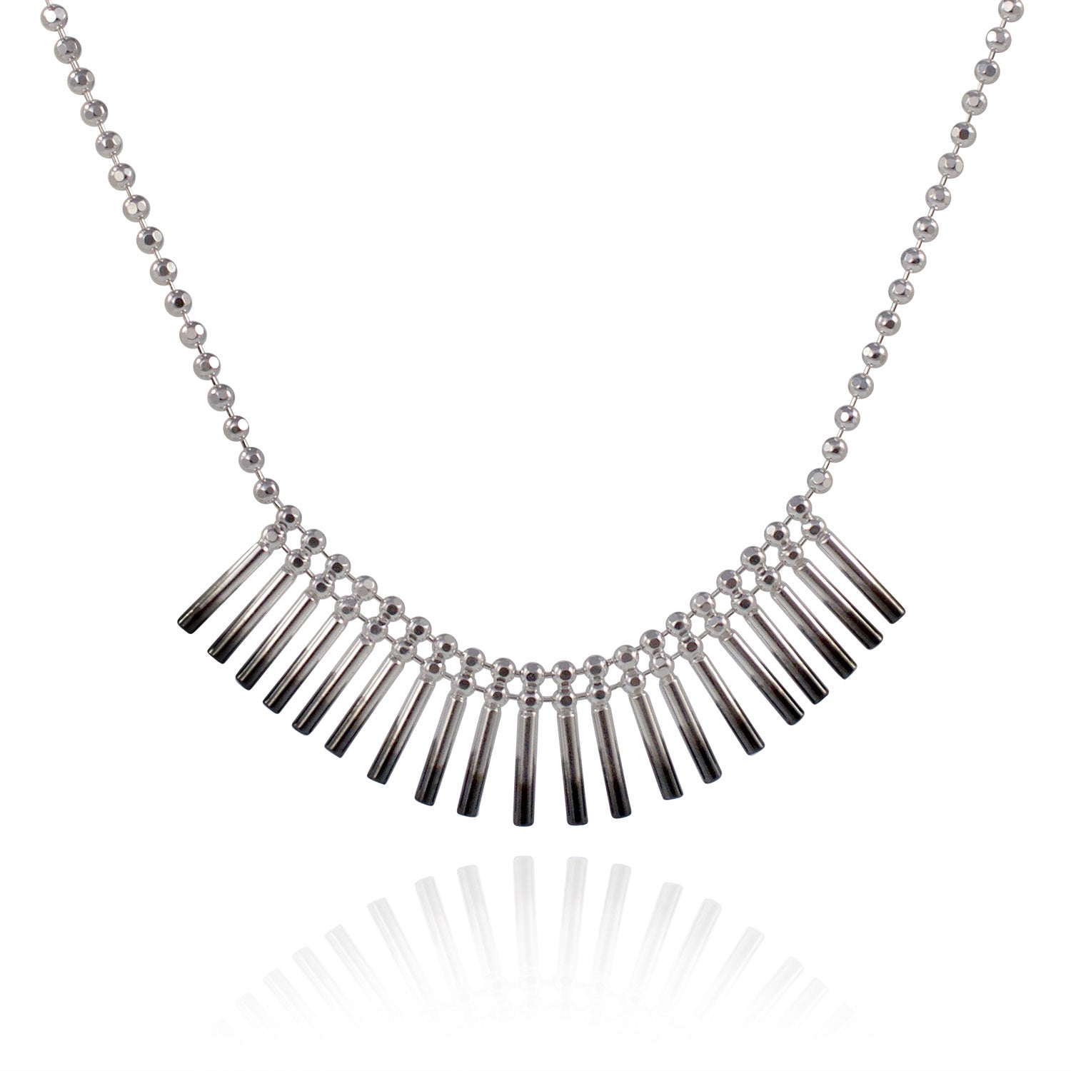 Theda Cleo Silver Tips Necklace