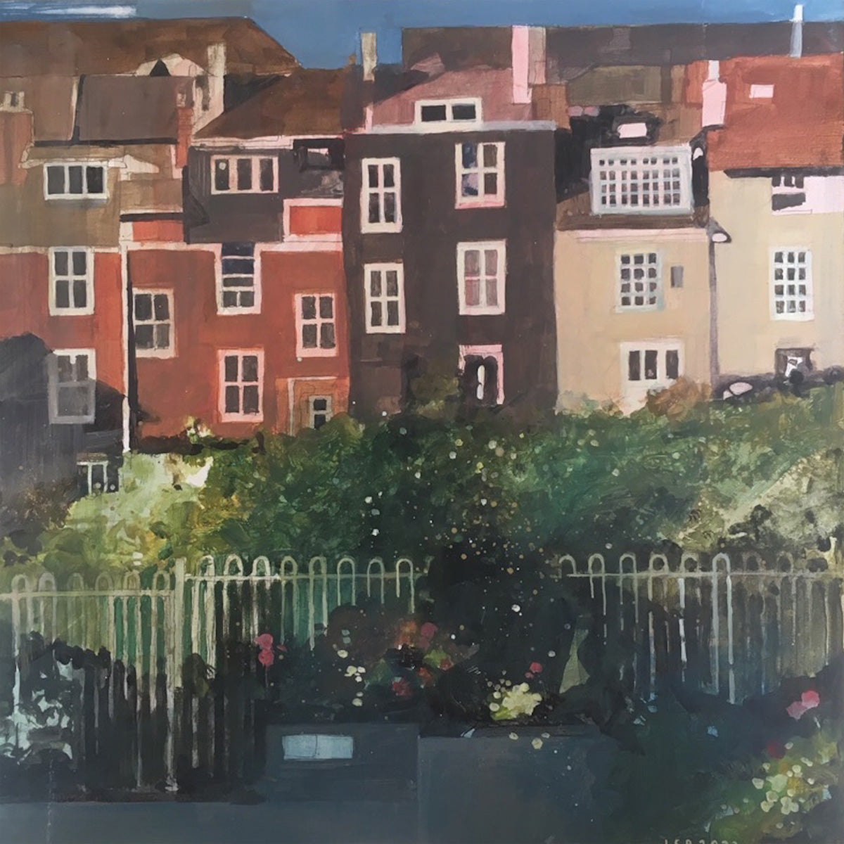 Townhouses from Lewes Station by Julian Sutherland-Beatson Glyndebourne Shop
