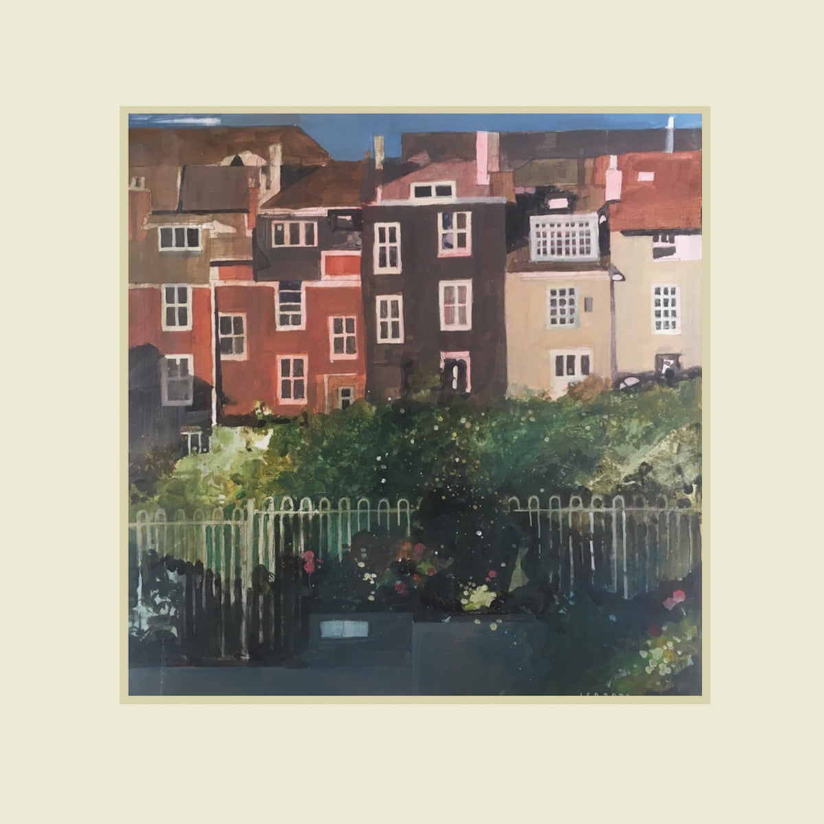Townhouses from Lewes Station by Julian Sutherland-Beatson Glyndebourne Shop
