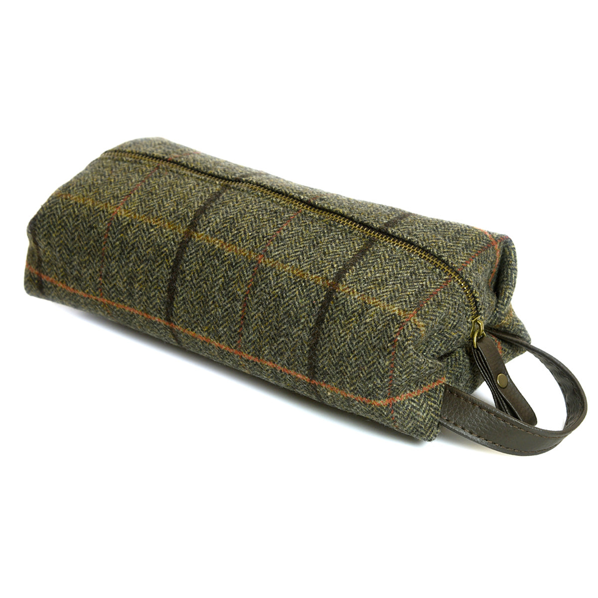 Tweed Sage Washbag