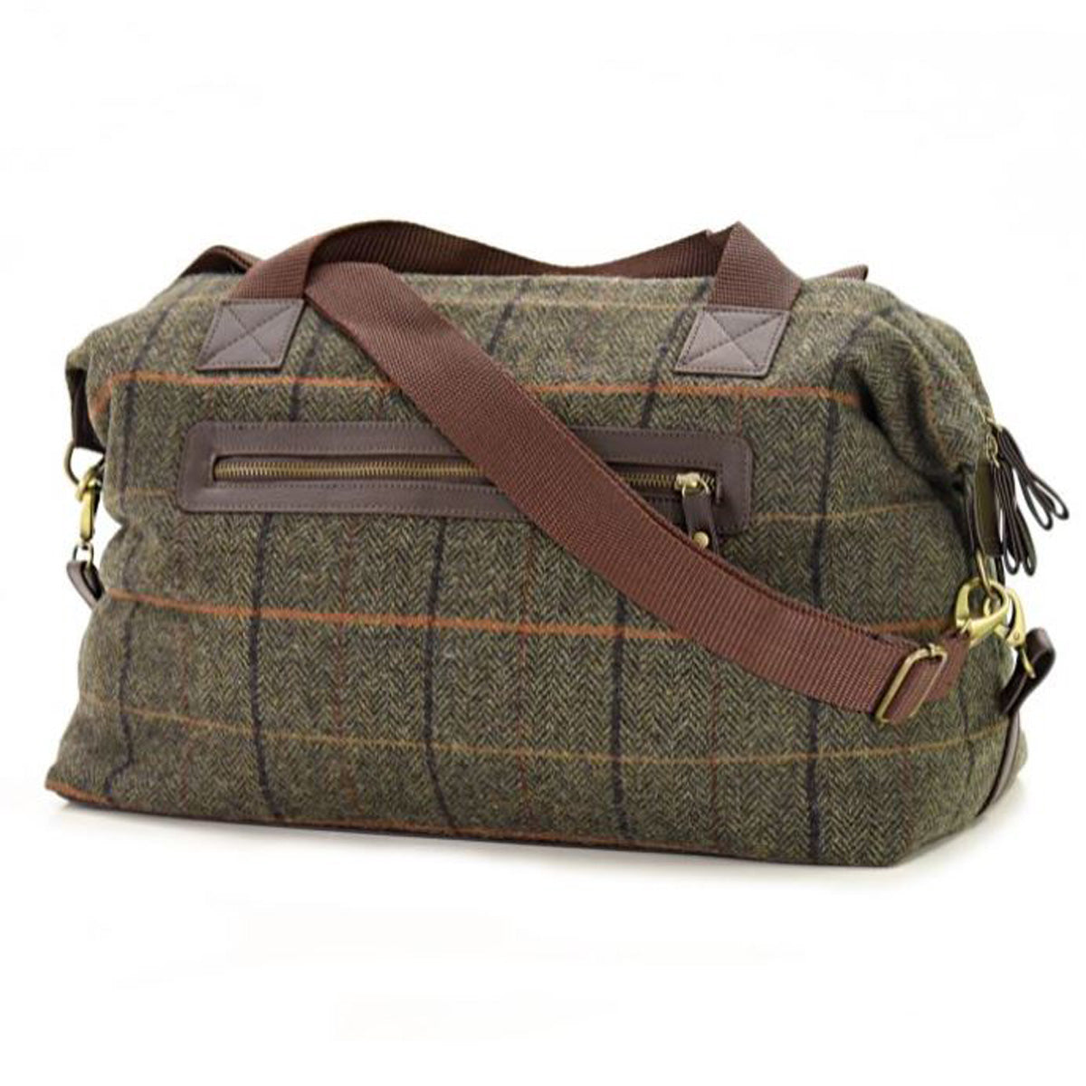 Sage Tweed Weekend Bag